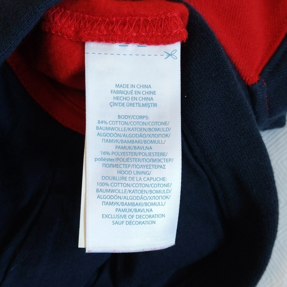 ralph lauren polo color block fleece hoodie jumpsuit 6 months baby boy - Picture 6 of 8